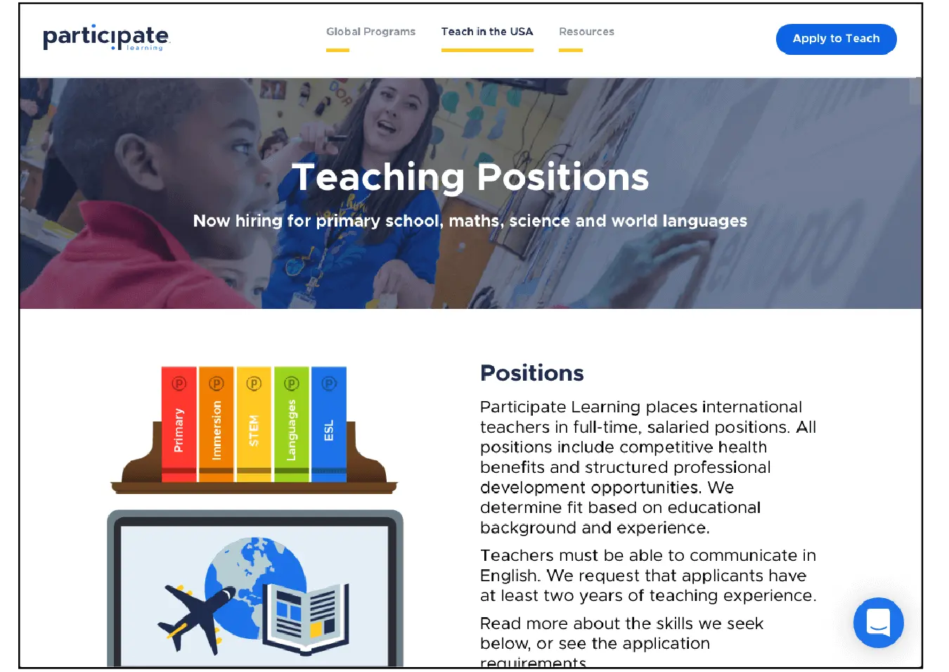 participate teaching positions