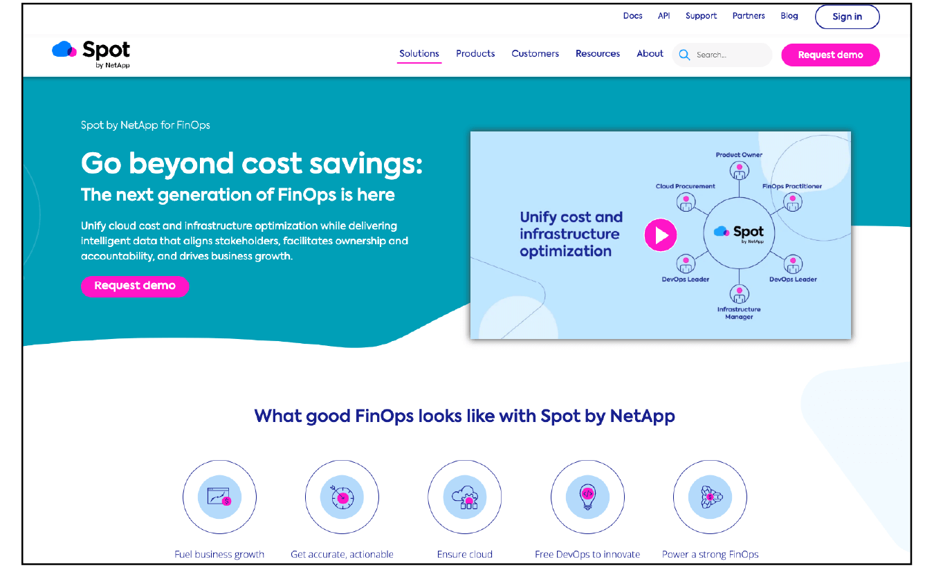 spot.io finops page redesign